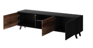 Obrazek Stolik RTV Felicjan 180 dąb wotan/czarny