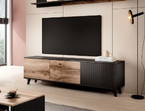 Obrazek Stolik RTV Felicjan 180 dąb wotan/czarny