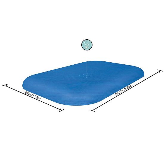 Obrazek Przykrycie na basen prostokątny 2.62x1.75m 58319
