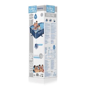 Obrazek Prostokątny Basen Ze Stelażem 2.59x1.7x0.61m 56403