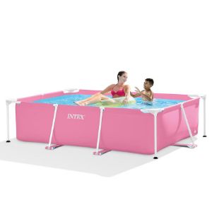 Obrazek Basen stelażowy prostokątny 2,2x1,5x0,6 m PINK 28266NP