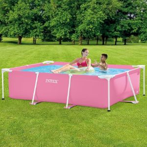 Obrazek Basen stelażowy prostokątny 2,2x1,5x0,6 m PINK 28266NP