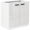 Obrazek Szafka kuchenna MIA biały połysk/biały 80d 2f bb