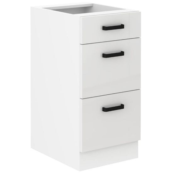 Obrazek Szafka kuchenna MIA biały połysk/biały 40d 3s bb