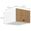 Obrazek Szafka kuchenna MIA dąb artisan/biały 50 nagu-36 1f