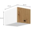 Obrazek Szafka kuchenna MIA dąb artisan/biały 40 nagu-36 1f