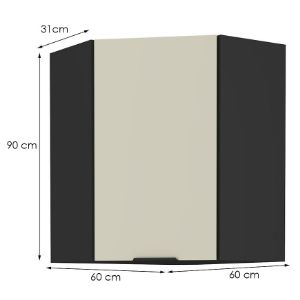 Obrazek Szafka kuchenna Arona cashmere 60x60 Gn-90 1f (45°)