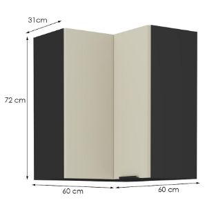 Obrazek Szafka kuchenna Arona cashmere 60x60 Gn-72 1f (90°)