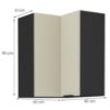 Obrazek Szafka kuchenna Arona cashmere 60x60 Gn-90 1f (90°)