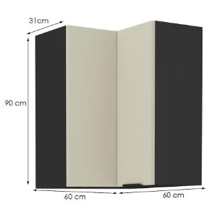 Obrazek Szafka kuchenna Arona cashmere 60x60 Gn-90 1f (90°)