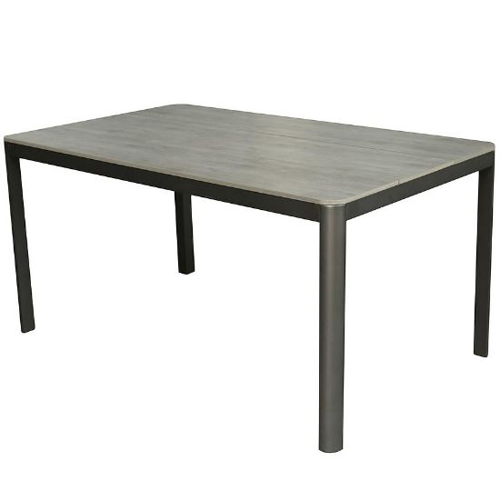 Obrazek Aluminiowy stół z blatem polywood 180 x 100 x 74 cm szary