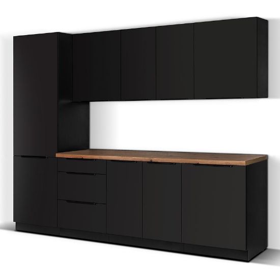 Obrazek Kuchnia Siena Czarny Matowy 260 Bez Blatu