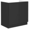Obrazek Szafka kuchenna Siena czarny matowy 80zl 2f bb