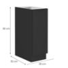 Obrazek Szafka kuchenna Siena czarny matowy 30d Cargo bb