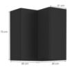 Obrazek Szafka kuchenna Siena czarny matowy 60x60 Gn-72 1f (90°)
