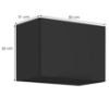 Obrazek Szafka kuchenna Siena czarny matowy 50gu-36 1f