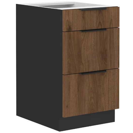 Obrazek Szafka kuchenna Monza orzech okapi 40d 3s bb