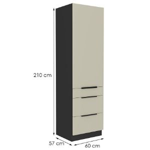 Obrazek Szafka kuchenna Arona cashmere 60dks-210 1f 3s