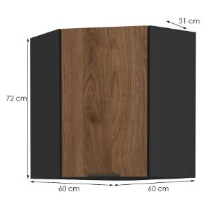 Obrazek Szafka kuchenna Monza orzech okapi 60x60 Gn-72 1f (45°)