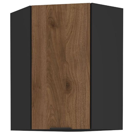 Obrazek Szafka kuchenna Monza orzech okapi 60x60 Gn-90 1f (45°)