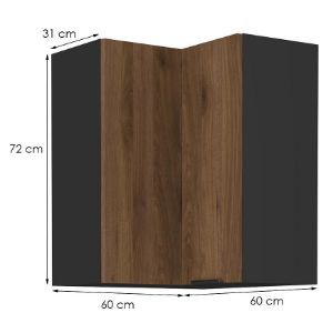Obrazek Szafka kuchenna Monza orzech okapi 60x60 Gn-72 1f (90°)