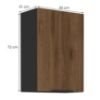 Obrazek Szafka kuchenna Monza orzech okapi 50g-72 1f