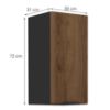 Obrazek Szafka kuchenna Monza orzech okapi 30g-72 1f