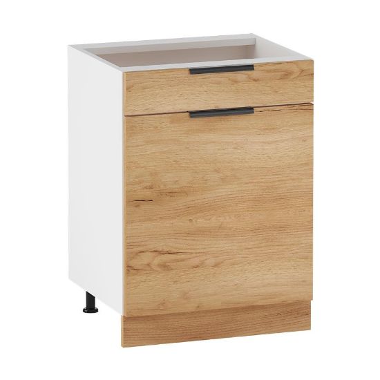 Obrazek Szafka kuchenna Kam Set Ds60.1/1 dąb złoty