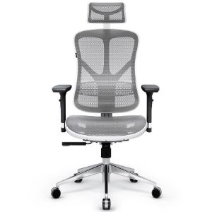 Obrazek Fotel Biurowy Diablo V-Basic Biały/Szary