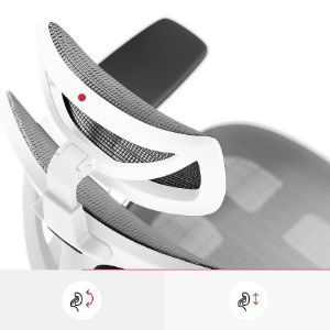 Obrazek Fotel Biurowy Diablo V-Basic Biały/Szary