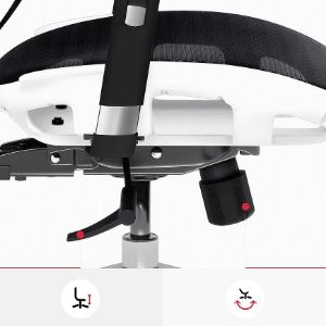 Obrazek Fotel Biurowy Diablo V-Basic Biały/Czarny