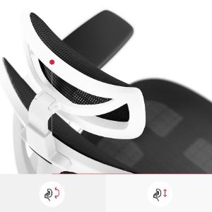 Obrazek Fotel Biurowy Diablo V-Basic Biały/Czarny