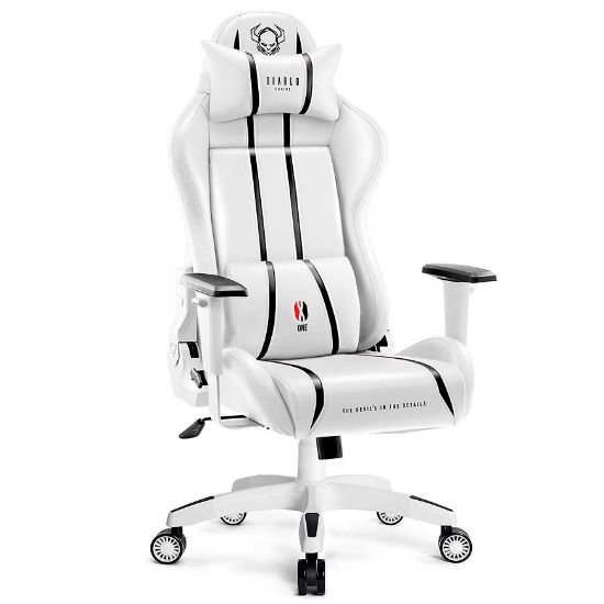 Obrazek Fotel Gamingowy King Diablo X-One 2.0 Biały/Czarny
