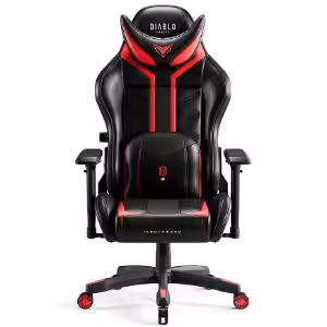 Obrazek Fotel Gamingowy King Diablo X-Ray 2.0 Czarny/Czerwony