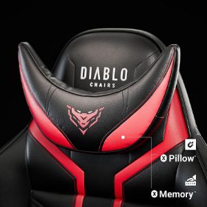 Obrazek Fotel Gamingowy King Diablo X-Ray 2.0 Czarny/Czerwony