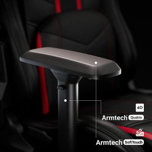 Obrazek Fotel Gamingowy King Diablo X-Ray 2.0 Czarny/Czerwony