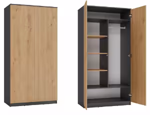 Szafa Cecylia antracyt/dąb artisan