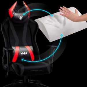 Obrazek Fotel Gamingowy Dziecięcy Diablo X-Horn 2.0 Czarny/Czerwony