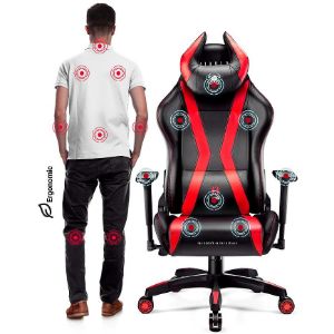 Obrazek Fotel Gamingowy Normal Diablo X-Horn 2.0 Czarny/Czerwony