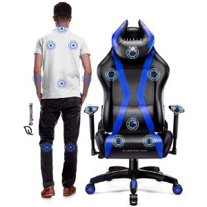 Obrazek Fotel Gamingowy Normal Diablo X-Horn 2.0 Czarny/Niebieski