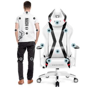 Obrazek Fotel Gamingowy Normal Diablo X-Horn 2.0 Biały/Czarny