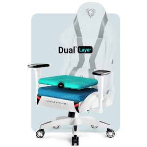 Obrazek Fotel Gamingowy Normal Diablo X-Horn 2.0 Biały/Czarny