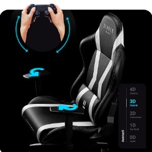 Obrazek Fotel Gamingowy King Diablo X-Horn 2.0 Czarny/Biały