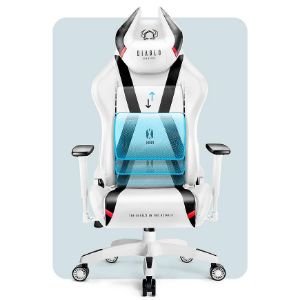 Obrazek Fotel Gamingowy King Diablo X-Horn 2.0 Biały/Czarny