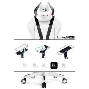 Obrazek Fotel Gamingowy King Diablo X-Horn 2.0 Biały/Czarny