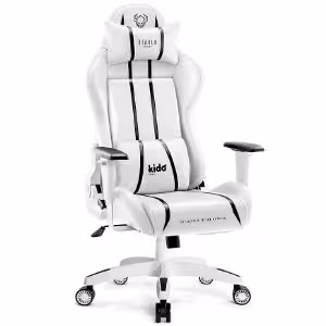 Obrazek Fotel Gamingowy Dziecięcy Diablo X-One 2.0 Biały/Czarny