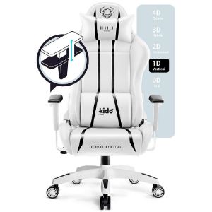 Obrazek Fotel Gamingowy Dziecięcy Diablo X-One 2.0 Biały/Czarny