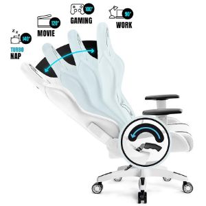 Obrazek Fotel Gamingowy Dziecięcy Diablo X-One 2.0 Biały/Czarny