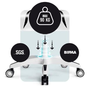 Obrazek Fotel Gamingowy Dziecięcy Diablo X-One 2.0 Biały/Czarny