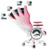 Obrazek Fotel Gamingowy Dziecięcy Diablo X-One 2.0 Candy Rose